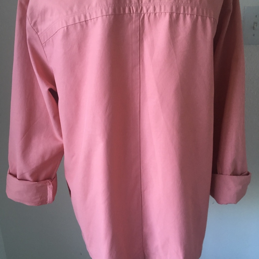 Something Navy Pink Double Breasted Jacket M - image 8